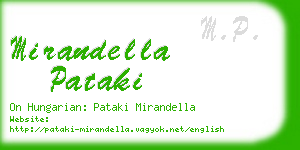 mirandella pataki business card